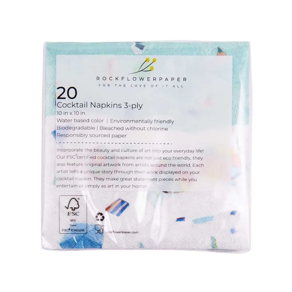 Beach Vista Paper Cocktail Napkins (Pack of 20)