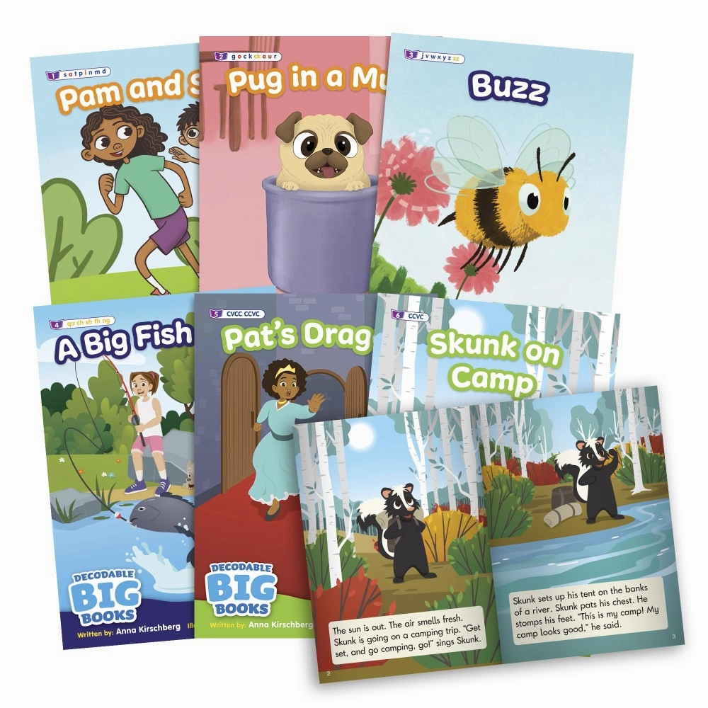 Beanstalk Books: Decodable Big Books Fiction Set - 6 XL Books