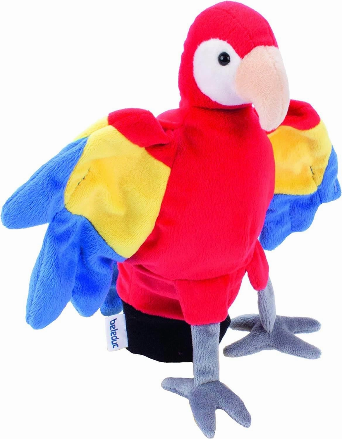 Beleduc Children's Parrot Interactive Hand Puppet Toy for Ages 3 & Up