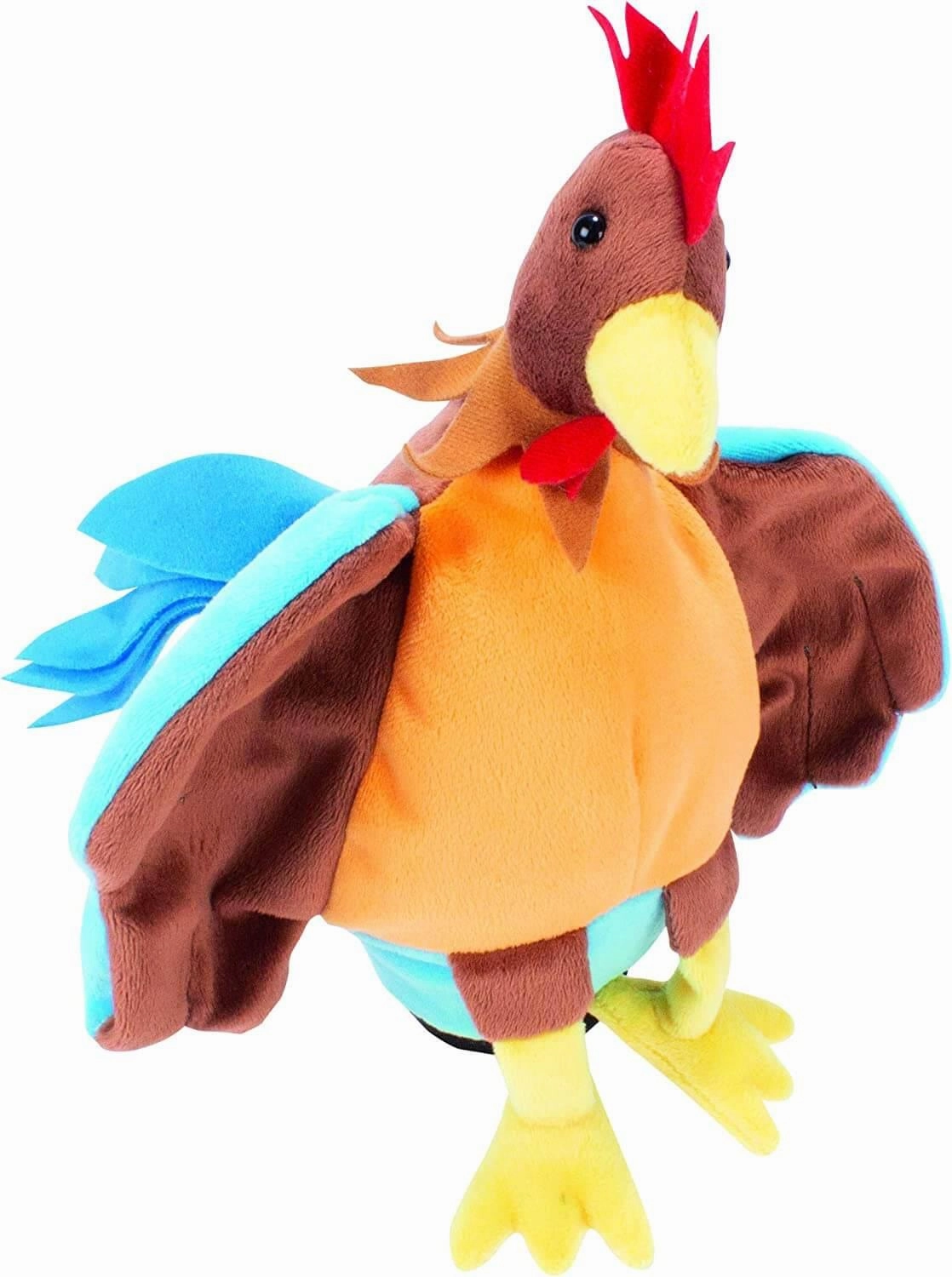Beleduc Children's Rooster Interactive Hand Puppet Toy for Ages 3 & Up
