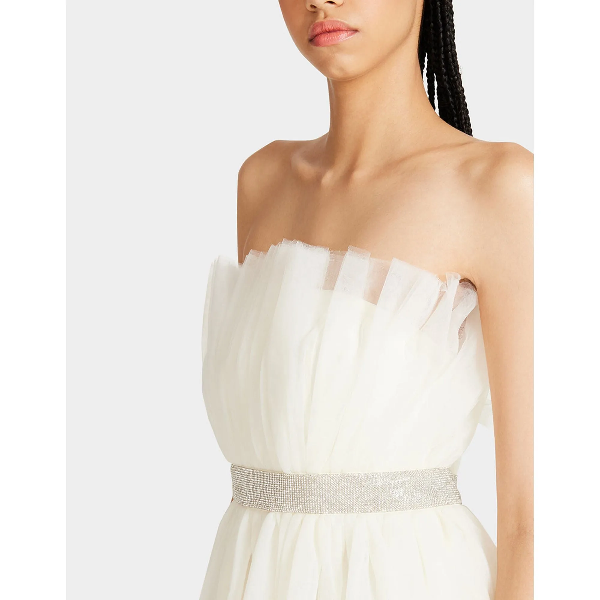Betseys Bling Tulle Dress Cream Betsey Johnson Jewelry