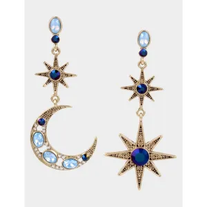 Betseys Celestial Star And Moon Mismatch Earrings Betsey Johnson Jewelry