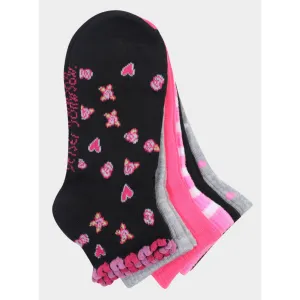 Betseys Ditsy Floral Hearts 6 Pack Black Betsey Johnson Jewelry