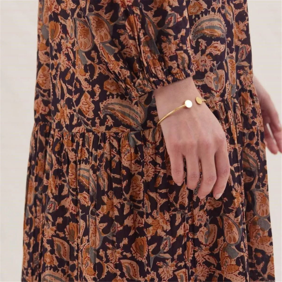 Black Spice Madine Drop Waist Maxi Dress