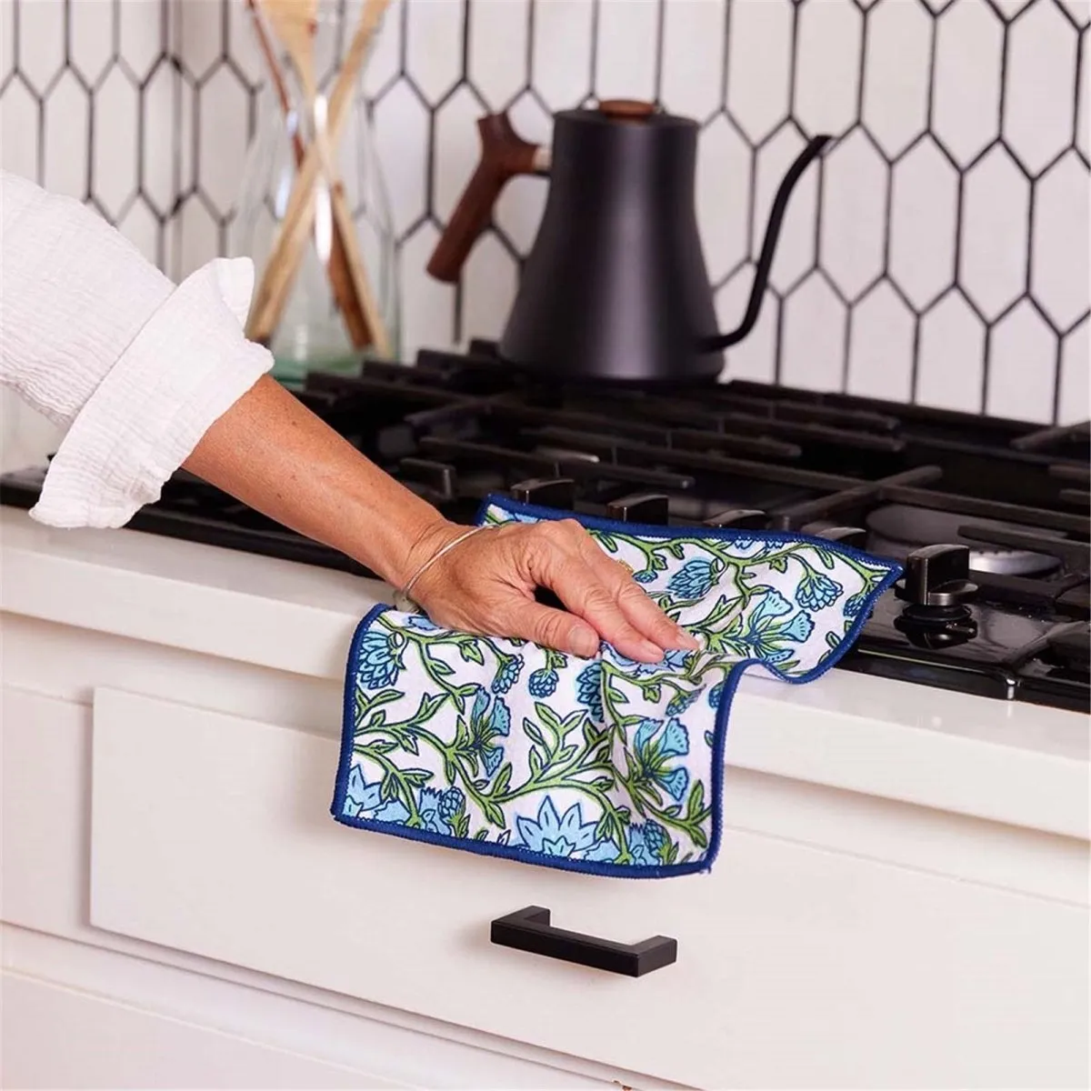 Blaire Blue blu Dish Cloth Set of 3