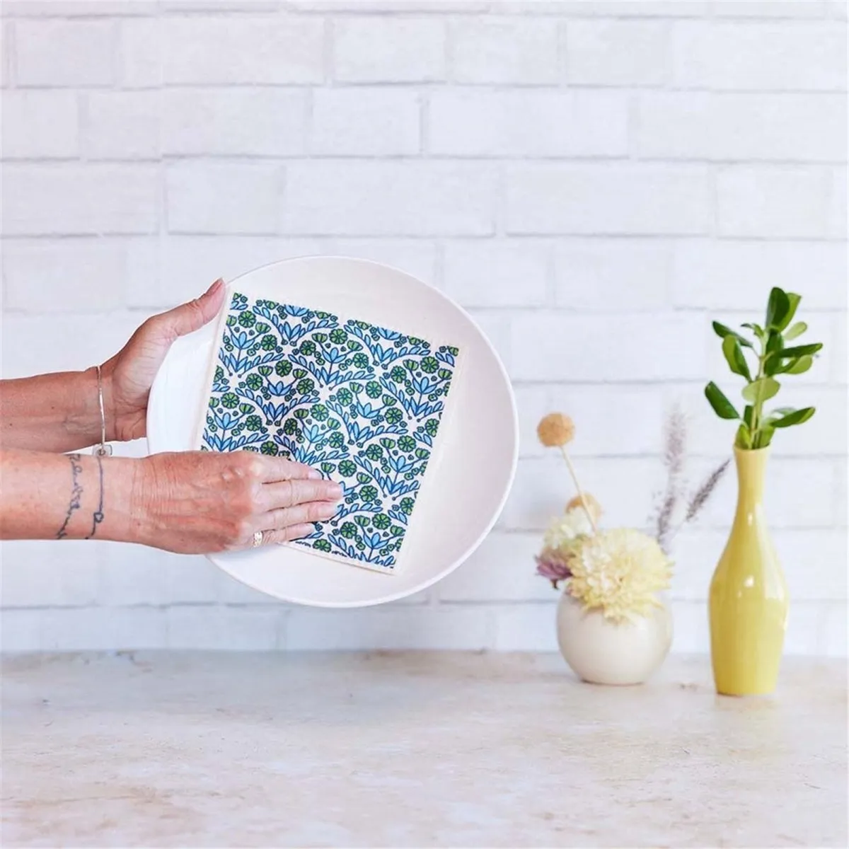 Blaire Blue Eco-Friendly blu Sponge Cloth- Set of 2