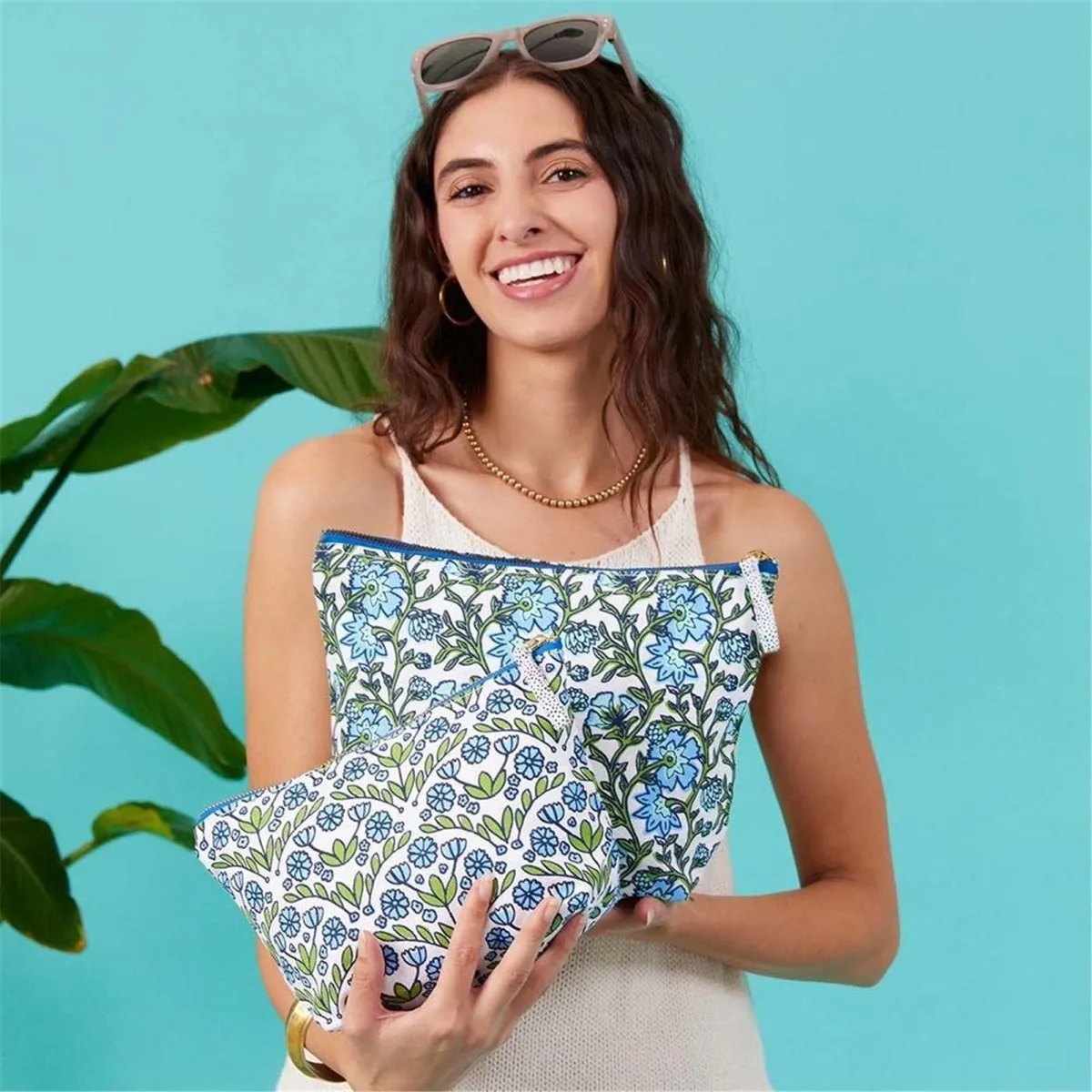 Blaire Blue Pouch Medium
