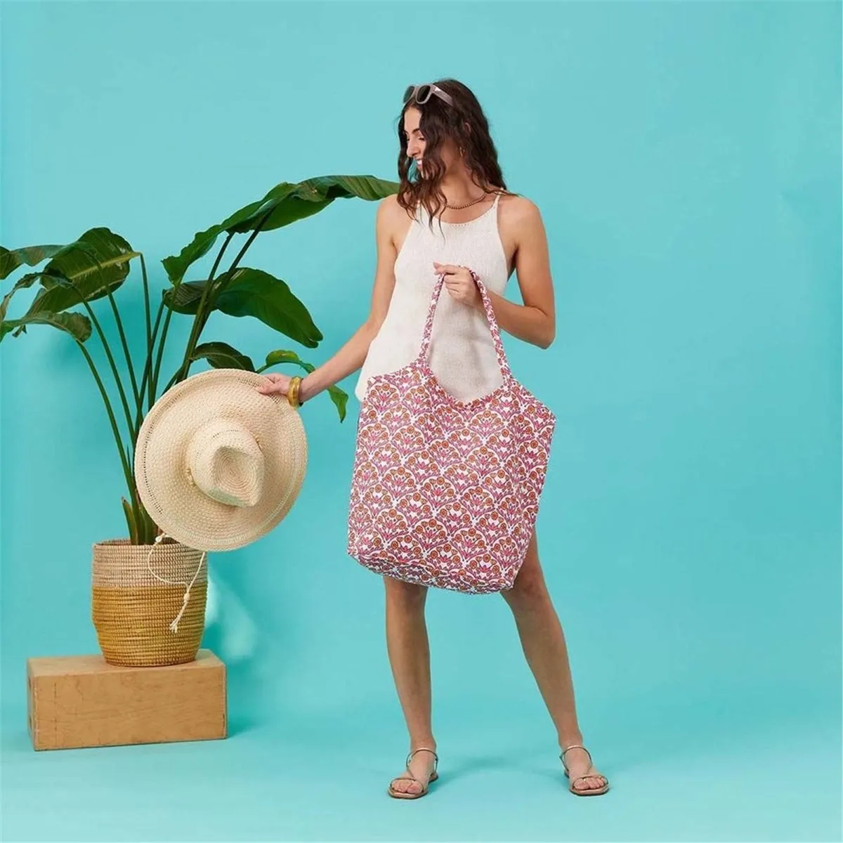 Blaire Pink Bucket Bag