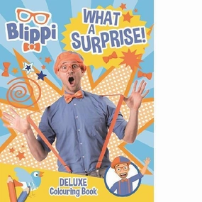 Blippi What A Surprise! Deluxe Colouring Book