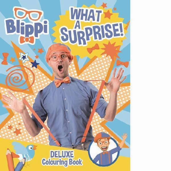 Blippi What A Surprise! Deluxe Colouring Book