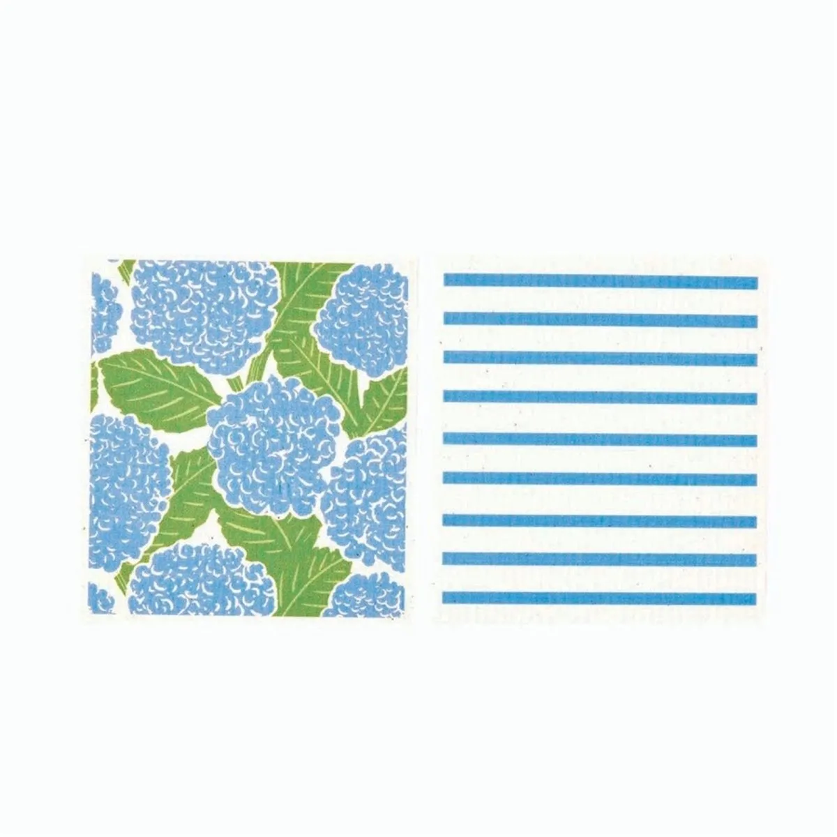 Blue Hydrangea Eco-Friendly blu Sponge Cloth- Set of 2