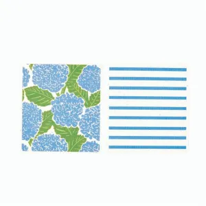 Blue Hydrangea Eco-Friendly blu Sponge Cloth- Set of 2