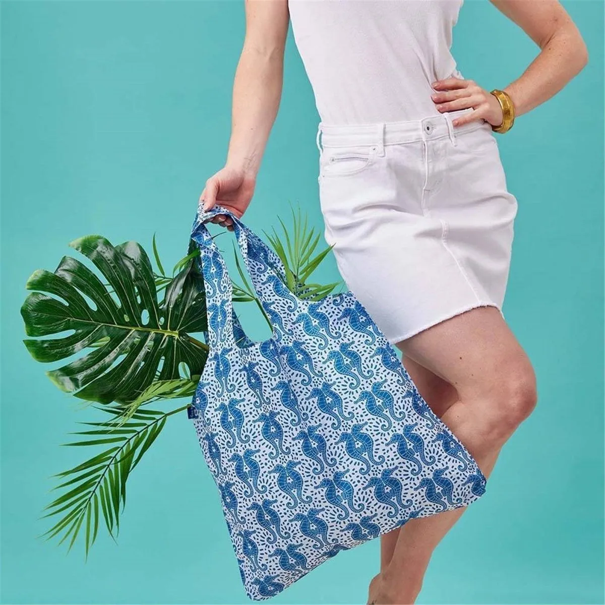 Blue Sea Life Reusable Shopping Bag Bundle