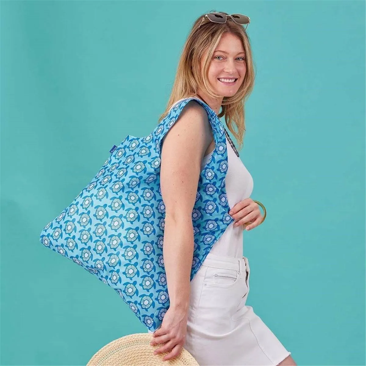 Blue Sea Life Reusable Shopping Bag Bundle