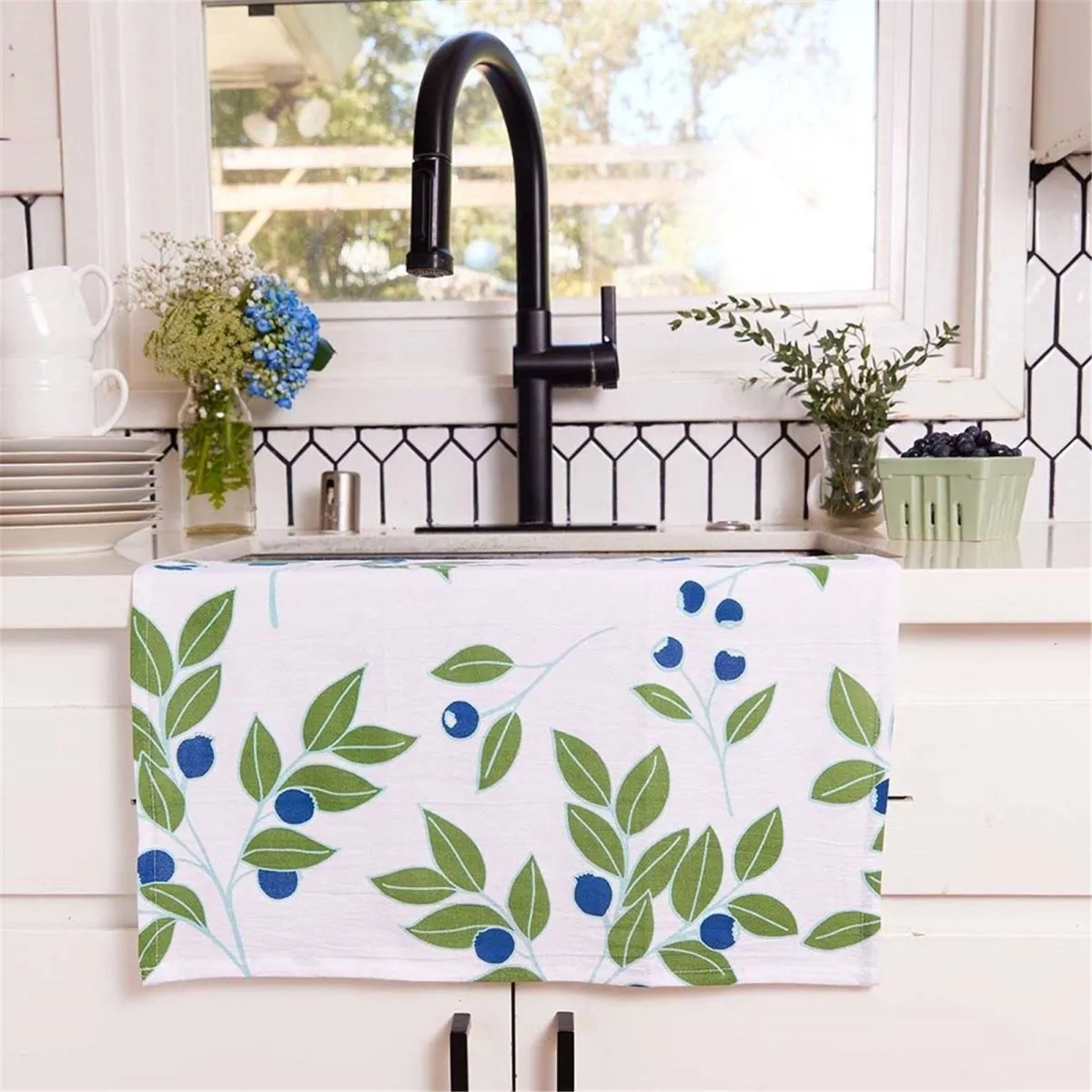 Blueberry Medley Cotton Kitchen Towels (Set of 3)