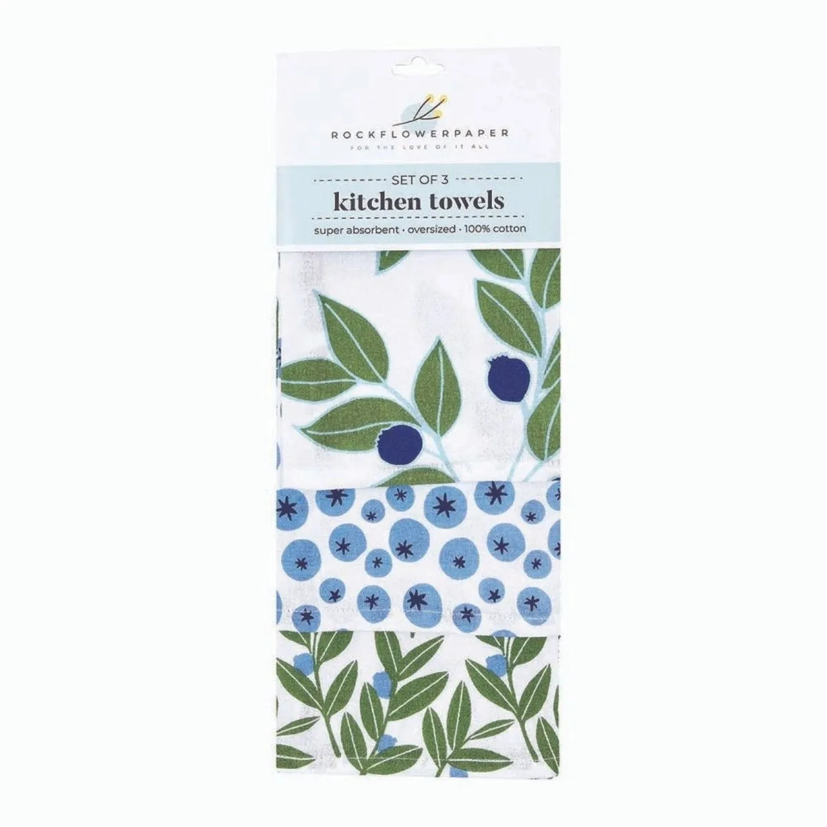 Blueberry Medley Cotton Kitchen Towels (Set of 3)