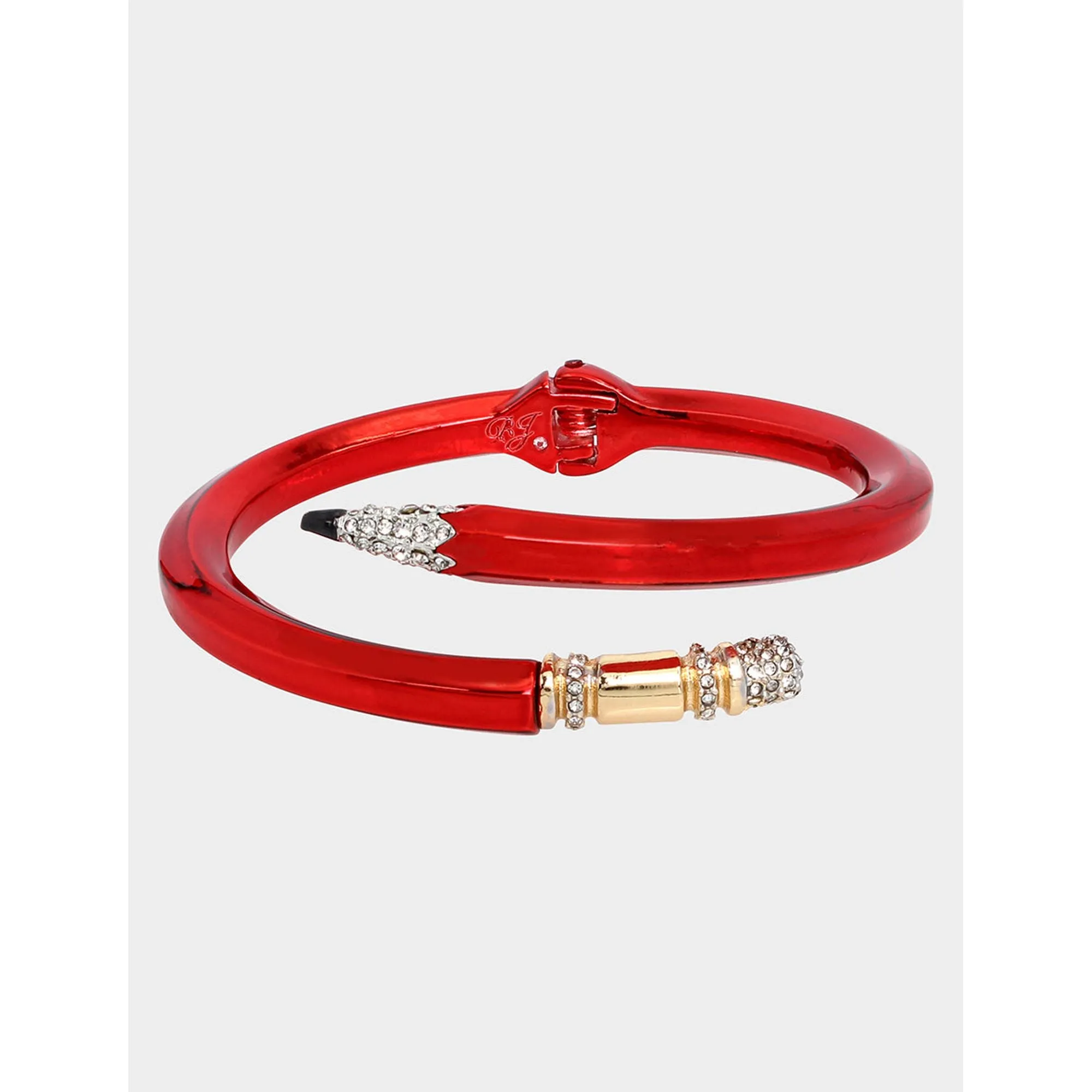 Book Smart Pencil Bangle Red Betsey Johnson Jewelry
