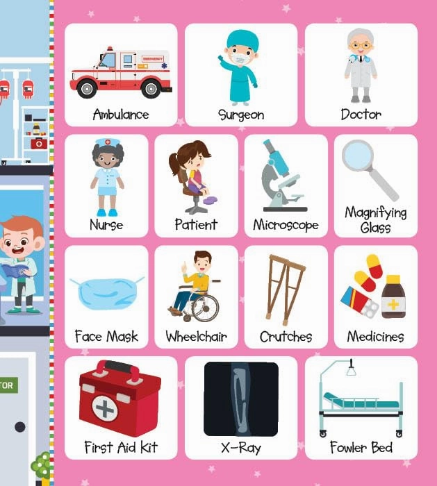 Booktopus Board Book - My First 100 Things Around Us - Early Learning Picture Books for Kids 4 