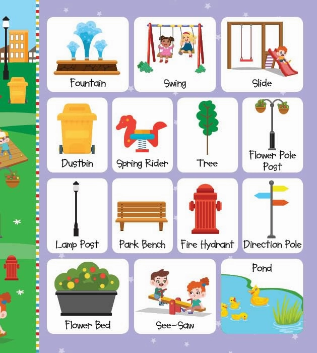 Booktopus Board Book - My First 100 Things Around Us - Early Learning Picture Books for Kids 4 