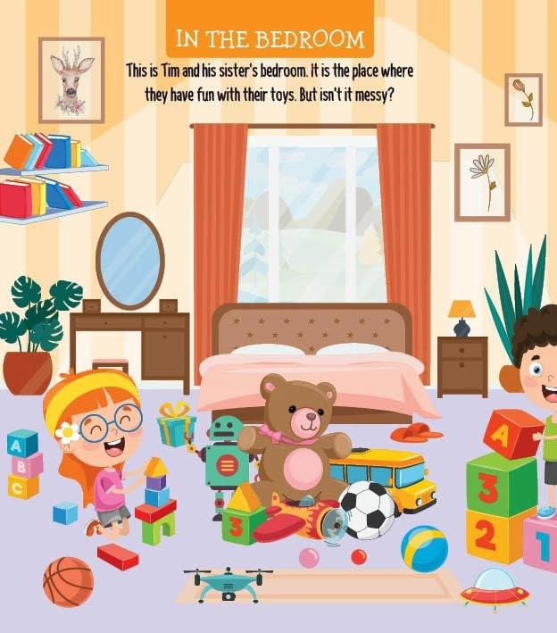 Booktopus Board Book - My First 100 Words - Early Learning Picture Books for for Kids 4 