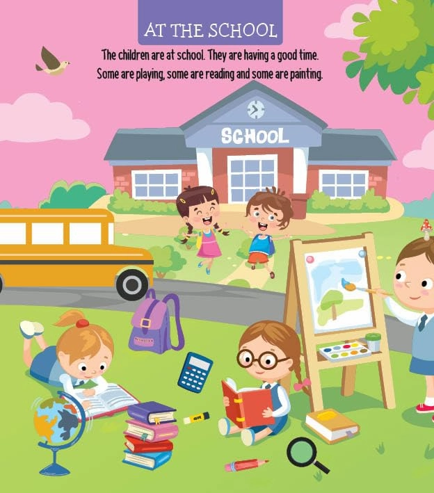 Booktopus Board Book - My First 100 Words - Early Learning Picture Books for for Kids 4 