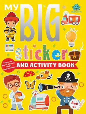 Booktopus My Big Sticker and Activity Book 4 for Kids Ages 4 