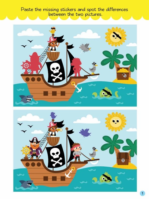 Booktopus My Big Sticker and Activity Book 4 for Kids Ages 4 