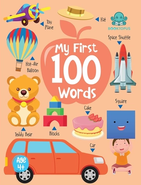 Booktopus My First 100 Words Mini - Early Learning Picture Books for Kids 4 