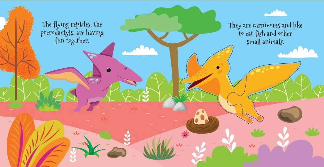 Booktopus Square Puzzle Board Book - Dino World Learning Puzzle with Easy Grip Pieces - Educational Toys for Kids 4 