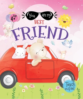 Booktopus Touch and Feel Board Book - You Are My Best Friend Sensory Book for Toddlers - Textured Baby Books for 4 