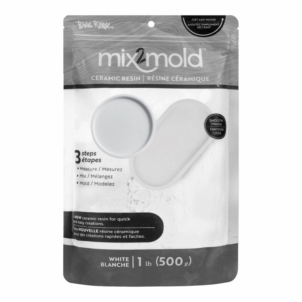 Brea Reese Mix2Mold Ceramic White Resin Powder - 1lb Magic Crafting Blend