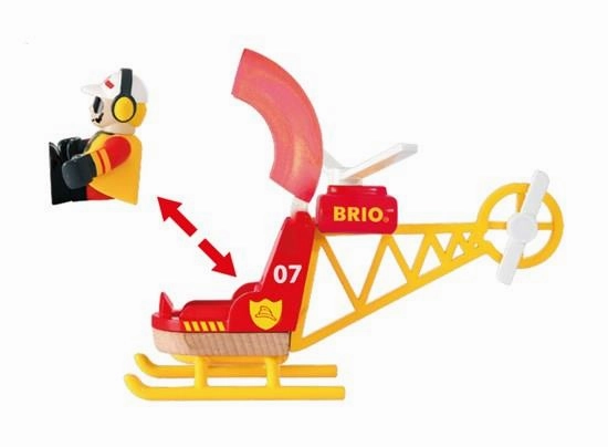 Brio World 33797 Firefighter Helicopter Toy Playset for Ages 3 and Up