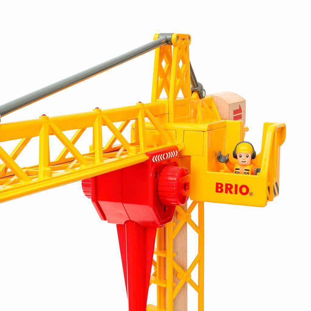 Brio World 33835 Light Up Construction Tower Crane for Ages 3 and Up