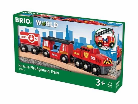 Brio World 33844 Rescue Firefighting Train Playset for Ages 3 and Up