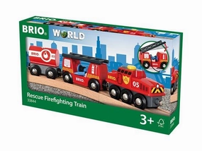 Brio World 33844 Rescue Firefighting Train Playset for Ages 3 and Up