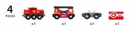 Brio World 33844 Rescue Firefighting Train Playset for Ages 3 and Up