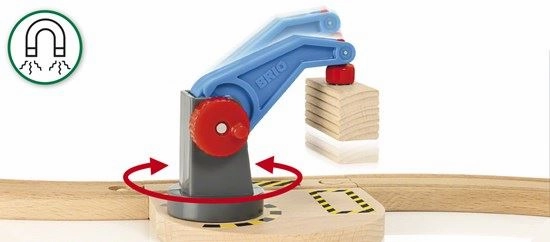 Brio World 33878 Starter Lift & Load Train Set Toy for Ages 3 and Up