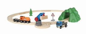 Brio World 33878 Starter Lift & Load Train Set Toy for Ages 3 and Up