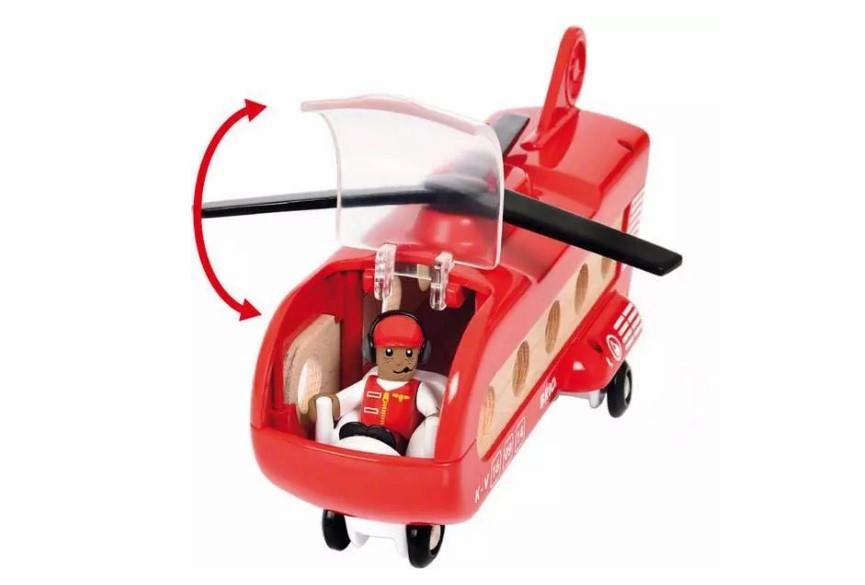 Brio World 33886 Cargo Transport Helicopter Playset for Ages 3 and Up