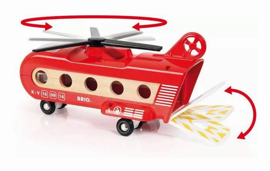 Brio World 33886 Cargo Transport Helicopter Playset for Ages 3 and Up