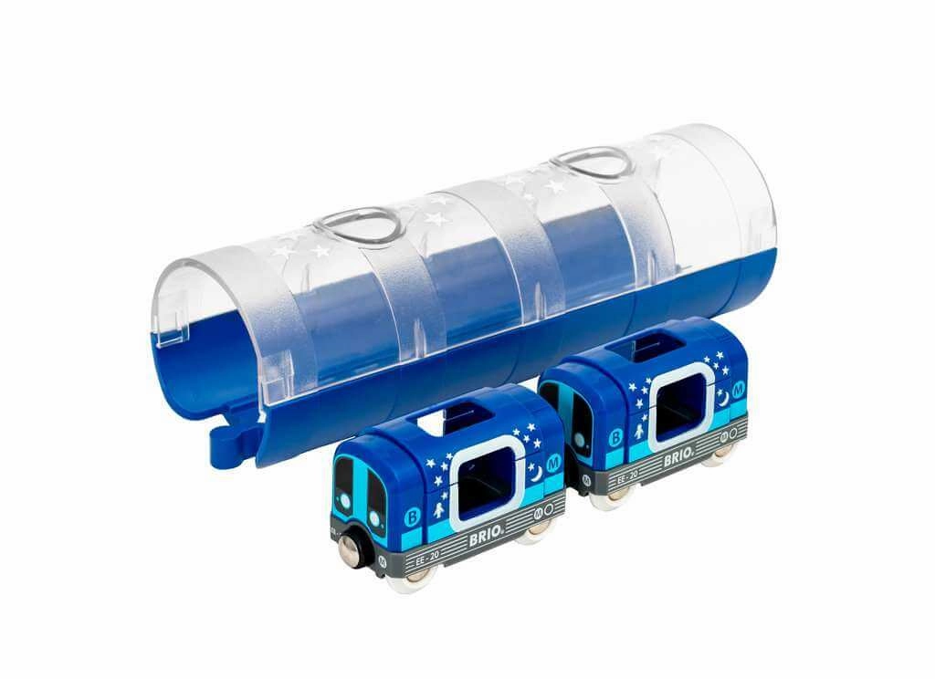 Brio World 33970 Glow in the Dark Metro Train & Tunnel for Ages 3 & Up