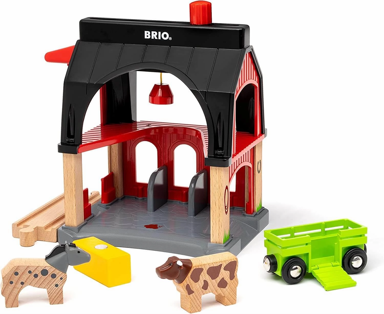 Brio World 36012 Animal Barn Farm Train Set Accessory for Age 3 and Up