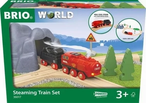 Brio World 36017 Steaming Train Set Interactive Toy for Ages 3 and Up