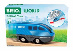 Brio World 36019 Pull Back Train Toy No Batteries Required for Ages 3 