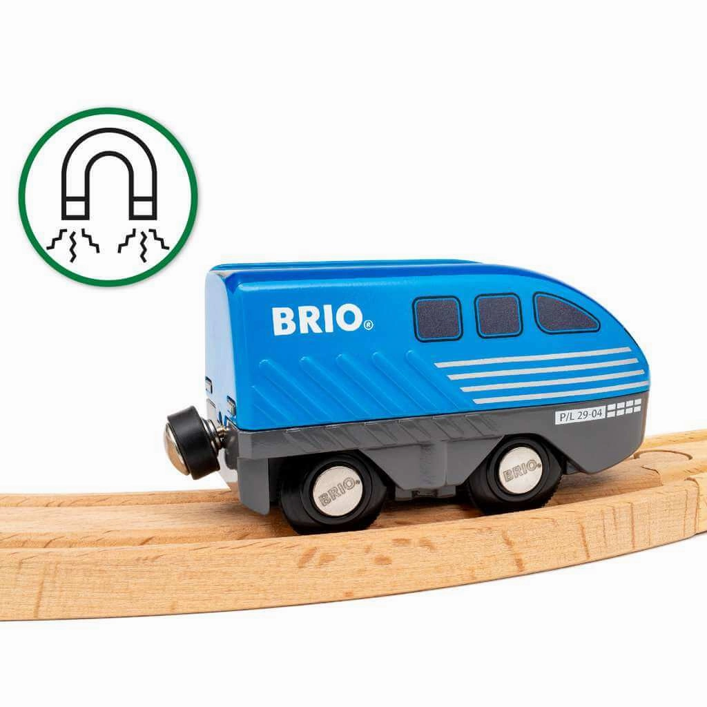 Brio World 36019 Pull Back Train Toy No Batteries Required for Ages 3 