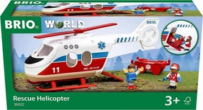 Brio World 36022 Rescue Helicopter Toy Vehicle Playset for Ages 3 & Up