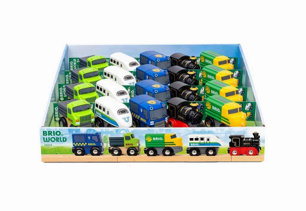 Brio World 36034 Mini Train OR Vehicle Asst Designs (SINGLE) Ages 3 