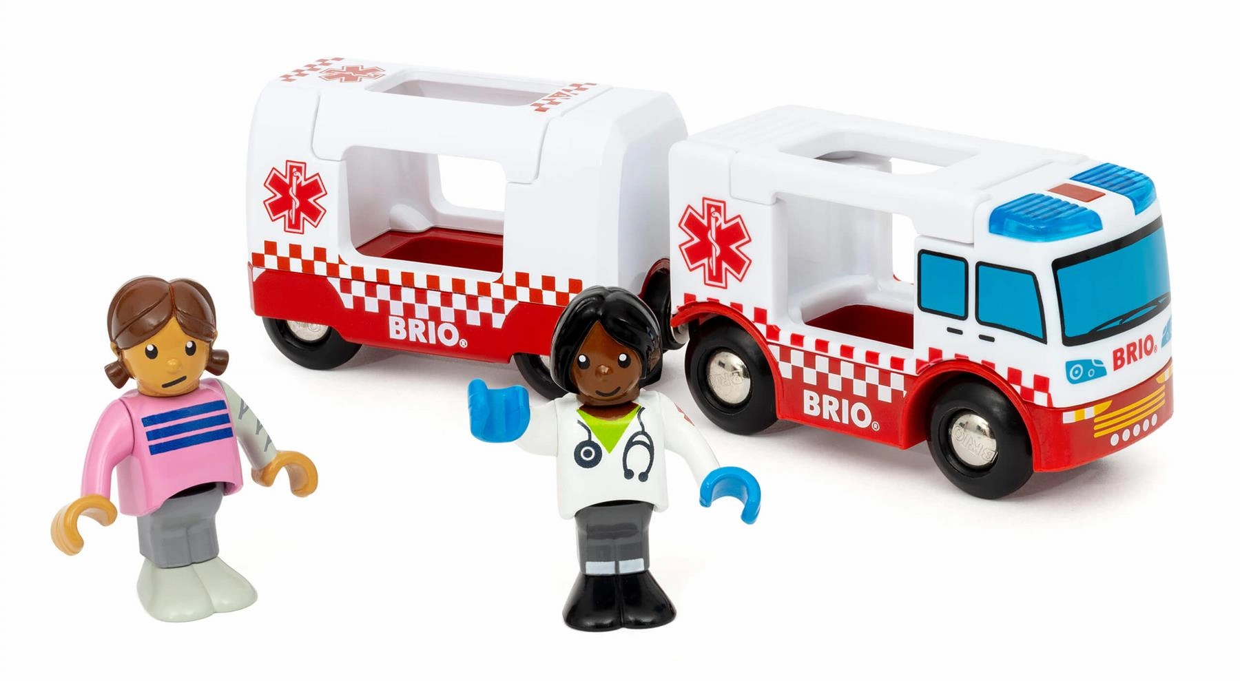 Brio World 36035 Rescue Ambulance with Lights & Sound for Ages 3 & Up