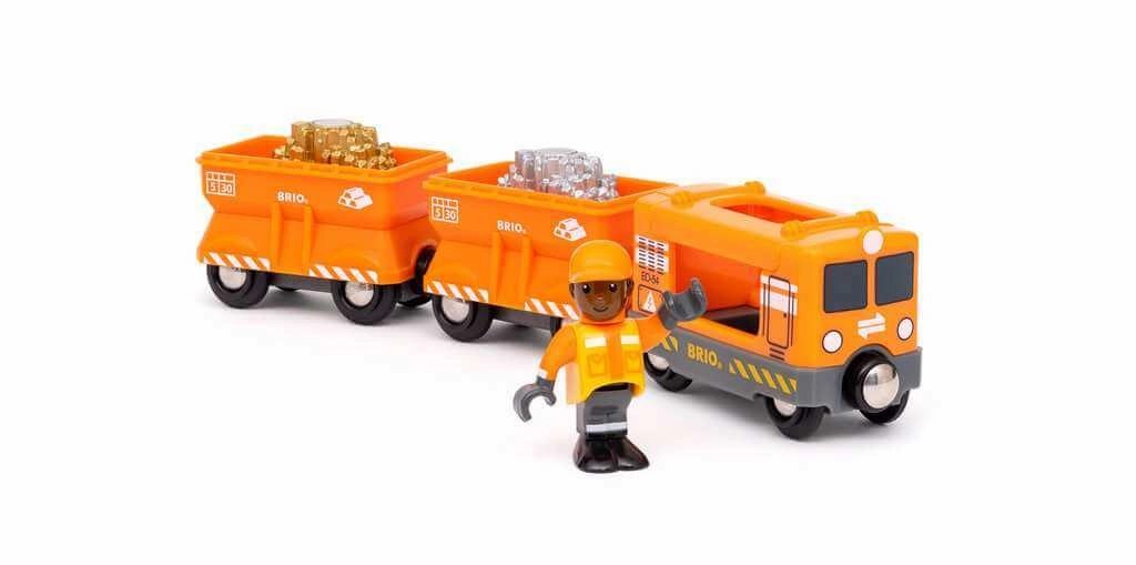 Brio World 36049 Cargo Train with Gold & Silver Loads for Ages 3 & Up