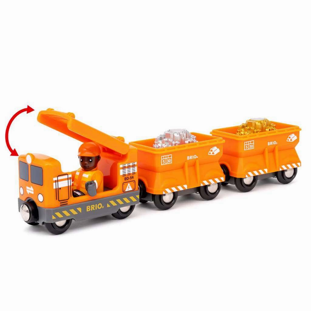 Brio World 36049 Cargo Train with Gold & Silver Loads for Ages 3 & Up
